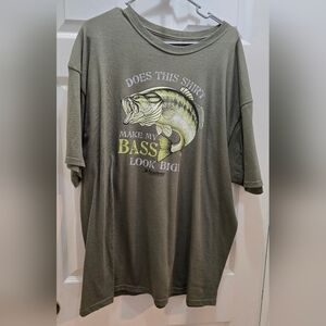 Green Graphic T-Shirt with Fish Design Xxl